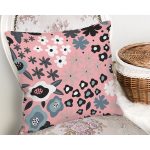 - Rh-K10436-Gorsel2 - Realhomes  Özel Tasarım Çiçek Yaprakları Dijital Baskılı Dekoratif Yastık Kırlent Kılıfı Realhomes