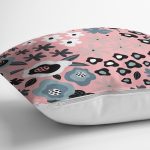 - Rh-K10436-Gorsel3 - Realhomes  Özel Tasarım Çiçek Yaprakları Dijital Baskılı Dekoratif Yastık Kırlent Kılıfı Realhomes