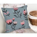 Özel Tasarım Çiçek Yaprakları Dijital Baskılı Modern Yastık Kırlent Kılıfı Realhomes