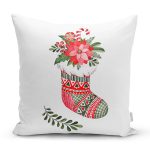 - Rh-K10458-Gorsel1 - Realhomes  Mery Christmas Temalı Dijital Baskılı Dekoratif Yastık Kırlent Kılıfı Realhomes