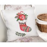 - Rh-K10458-Gorsel2 - Realhomes  Mery Christmas Temalı Dijital Baskılı Dekoratif Yastık Kırlent Kılıfı Realhomes