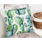 Kaktüs Özel Tasarımlı Dijital Baskılı Dekoratif Yastık Kırlent Kılıfı Realhomes