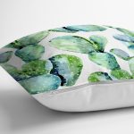 Kaktüs Özel Tasarımlı Dijital Baskılı Dekoratif Yastık Kırlent Kılıfı Realhomes