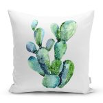 Kaktüs Özel Tasarımlı Dijital Baskılı Modern Yastık Kırlent Kılıfı Realhomes