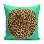 - Rh-K9281-Gorsel1 - Realhomes Leopar Desenli Dijital Baskılı Modern Yastık Kırlent Kılıfı Realhomes