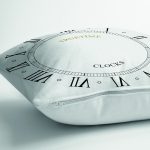 - Rh-K9282-Gorsel3 - Realhomes  Roma Rakamlarıyla Saat Tasarımlı  Dijital Baskılı Modern Yastık Kırlent Kılıfı Realhomes