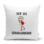 - Rh-K9303-Gorsel1 - Realhomes Özel Tasarım Kop Gel Günahlarından Dijital Baskılı Dekoratif Yastık Kırlent Kılıfı Realhomes