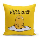 Özel Tasarım Whatever & Her Neyse Dijital Baskılı Modern Yastık Kırlent Kılıfı Realhomes