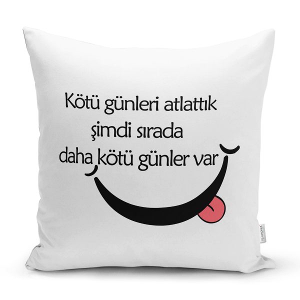 Özel Tasarım 5 Dakika Daha Dijital Baskılı Dekoratif Yastık Kırlent Kılıfı Realhomes