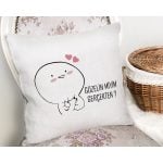 - Rh-K9311-Gorsel2 - Realhomes  Özel Tasarım Güzelin Miyim ?  Dijital Baskılı Dekoratif Yastık Kırlent Kılıfı Realhomes