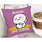 Özel Tasarım Zalımsın Ama Lazımsın Dijital Baskılı Modern Yastık Kırlent Kılıfı Realhomes