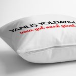 Özel Tasarım Yanlış Yoldayım Dijital Baskılı Dekoratif Yastık Kırlent Kılıfı Realhomes