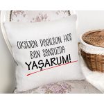 - Rh-K9326-Gorsel2 - Realhomes Özel Tasarım Oksijen Değilsin Dijital Baskılı Modern Yastık Kırlent Kılıfı Realhomes