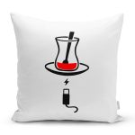 - Rh-K9330-Gorsel1 - Realhomes Özel Tasarım Çay Sevenlere Dijital Baskılı Modern Yastık Kırlent Kılıfı Realhomes