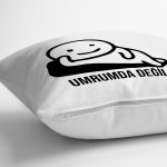 Özel Tasarım Umrumda Değil Dijital Baskılı Dekoratif Yastık Kırlent Kılıfı Realhomes