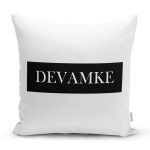 Özel Tasarım Devamke Dijital Baskılı Dekoratif Yastık Kırlent Kılıfı Realhomes