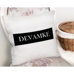 Özel Tasarım Devamke Dijital Baskılı Dekoratif Yastık Kırlent Kılıfı Realhomes