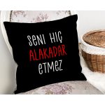 Özel Tasarım Seni Hiç Alakadar Etmez Dijital Baskılı Modern Yastık Kırlent Kılıfı Realhomes