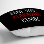 Özel Tasarım Seni Hiç Alakadar Etmez Dijital Baskılı Modern Yastık Kırlent Kılıfı Realhomes