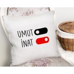 Özel Tasarım Umut & İnat Dijital Baskılı Modern Yastık Kırlent Kılıfı Realhomes