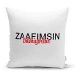 - Rh-K9350-Gorsel1 - Realhomes Özel Tasarım Zaafımsın Bilmiyorlar Dijital Baskılı Modern Yastık Kırlent Kılıfı Realhomes