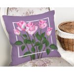 Özel Tasarım Gül Tasarımlı Dijital Baskılı Modern Yastık Kırlent Kılıfı Realhomes