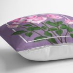 Özel Tasarım Gül Tasarımlı Dijital Baskılı Modern Yastık Kırlent Kılıfı Realhomes