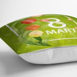 - Rh-K9358-1-Gorsel3 - Realhomes  Özel Tasarım 8 Mart Gül Tasarımlı Dijital Baskılı Modern Yastık Kırlent Kılıfı Realhomes