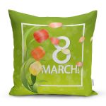 - Rh-K9358-2-Gorsel1 - Realhomes  Özel Tasarım 8 March Gül Tasarımlı Dijital Baskılı Modern Yastık Kırlent Kılıfı Realhomes