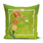 - Rh-K9358-Gorsel1 - Realhomes  Özel Tasarım Gül Tasarımlı Dijital Baskılı Modern Yastık Kırlent Kılıfı Realhomes