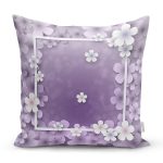 Özel Tasarım Gül Tasarımlı Dijital Baskılı Modern Yastık Kırlent Kılıfı Realhomes