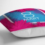 - Rh-K9365-1-Gorsel3 - Realhomes  Özel Tasarım 8 Mart Gül Tasarımlı Dijital Baskılı Modern Yastık Kırlent Kılıfı Realhomes