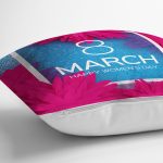 - Rh-K9365-2-Gorsel3 - Realhomes  Özel Tasarım 8 March Gül Tasarımlı Dijital Baskılı Modern Yastık Kırlent Kılıfı Realhomes