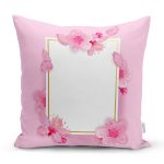 Özel Tasarım Gül Tasarımlı Dijital Baskılı Modern Yastık Kırlent Kılıfı Realhomes