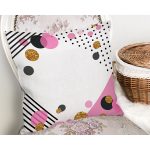 - Rh-K9368-Gorsel2 - Realhomes Özel Tasarım Renkli Puantiye Detaylı Dijital Baskılı Modern Yastık Kırlent Kılıfı Realhomes