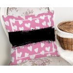 Özel Tasarım Kalp Motifli Dijital Baskılı Modern Yastık Kırlent Kılıfı Realhomes