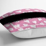 Özel Tasarım Kalp Motifli Dijital Baskılı Modern Yastık Kırlent Kılıfı Realhomes