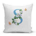 - Rh-K9371-Gorsel1 - Realhomes Özel Tasarım Çiçek Tasarımlı Dijital Baskılı Modern Yastık Kırlent Kılıfı Realhomes