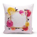 Özel Tasarım Gül Tasarımlı Dijital Baskılı Modern Yastık Kırlent Kılıfı Realhomes