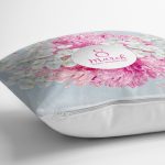 Özel Tasarım 8 March Ortanca Çiçeği Motifli Dijital Baskılı Modern Yastık Kırlent Kılıfı Realhomes