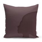 - Rh-K9375-Gorsel1 - Realhomes Kadın Silüet Tasarımlı Dijital Baskılı Modern Yastık Kırlent Kılıfı Realhomes