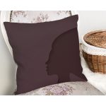 - Rh-K9375-Gorsel2 - Realhomes Kadın Silüet Tasarımlı Dijital Baskılı Modern Yastık Kırlent Kılıfı Realhomes