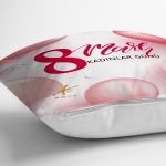 Özel Tasarım 8 Mart Balon Desenli Dijital Baskılı Modern Yastık Kırlent Kılıfı Realhomes