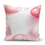 Özel Tasarım Balon Desenli Dijital Baskılı Modern Yastık Kırlent Kılıfı Realhomes