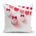 Özel Tasarım Kalp Tasarımlı Dijital Baskılı Modern Yastık Kırlent Kılıfı Realhomes