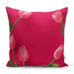 Özel Tasarım Gül Temalı Dijital Baskılı Modern Yastık Kırlent Kılıfı Realhomes