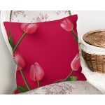 Özel Tasarım Gül Temalı Dijital Baskılı Modern Yastık Kırlent Kılıfı Realhomes