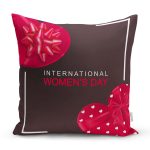 Özel Tasarım International Women's Day Dijital Baskılı Modern Yastık Kırlent Kılıfı Realhomes