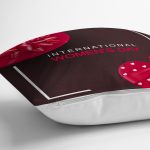Özel Tasarım International Women's Day Dijital Baskılı Modern Yastık Kırlent Kılıfı Realhomes