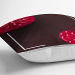 Özel Tasarım Kalp Tasarımlı Hediye Paketi Dijital Baskılı Modern Yastık Kırlent Kılıfı Realhomes